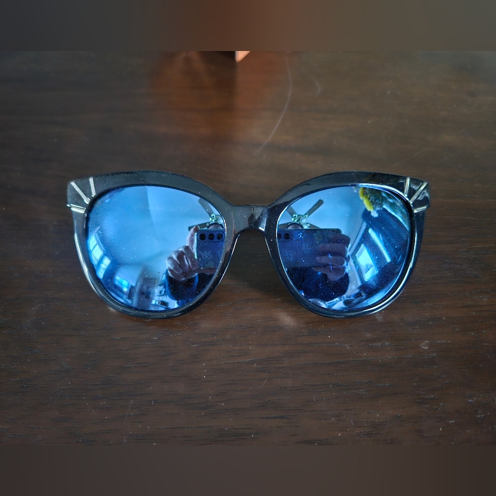 Tory Burch Blue Mirror Sunglasses